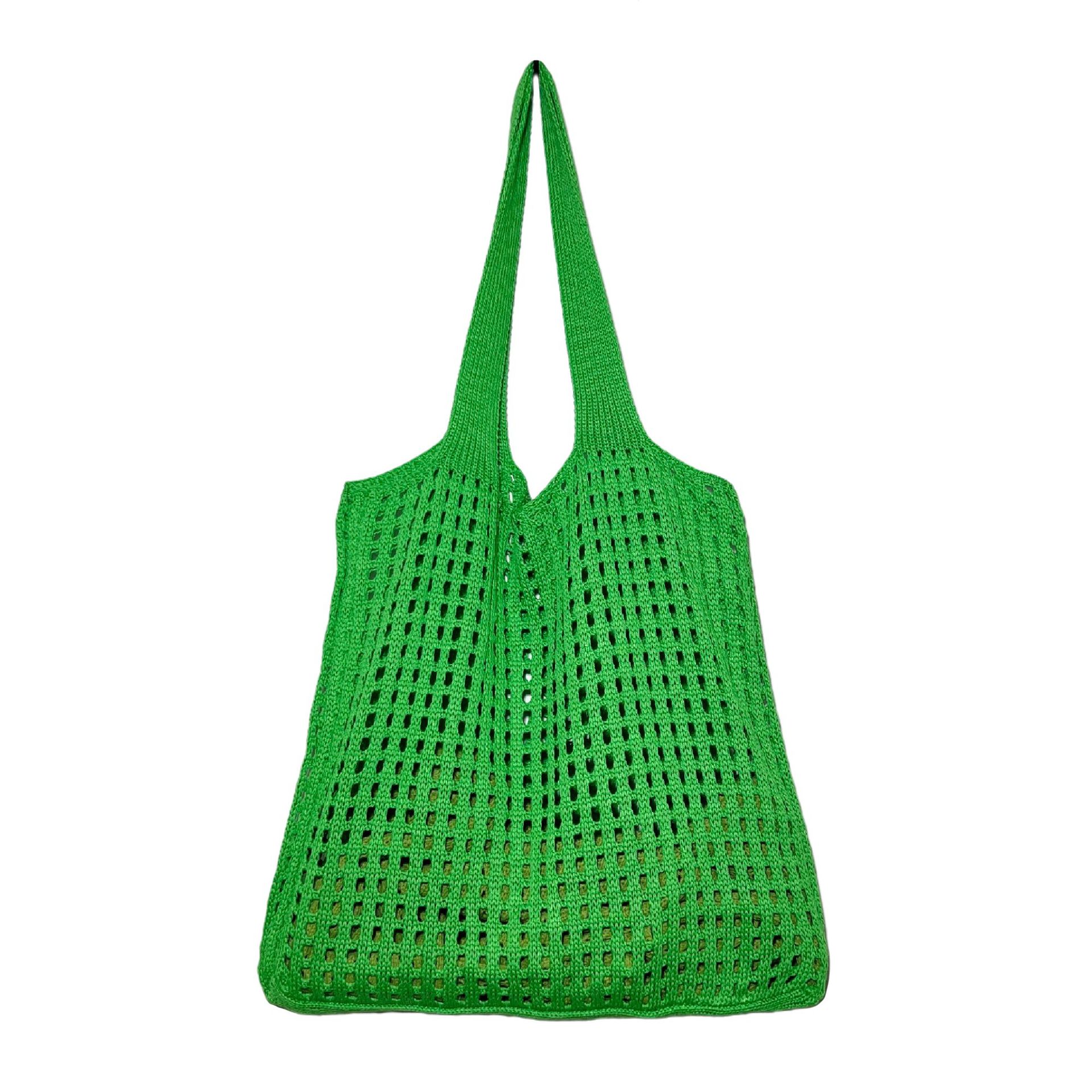 Knitted Bag Hollow Bag Simple Bag Shoulder Bag Beach Bag Handbag Women - Image 6