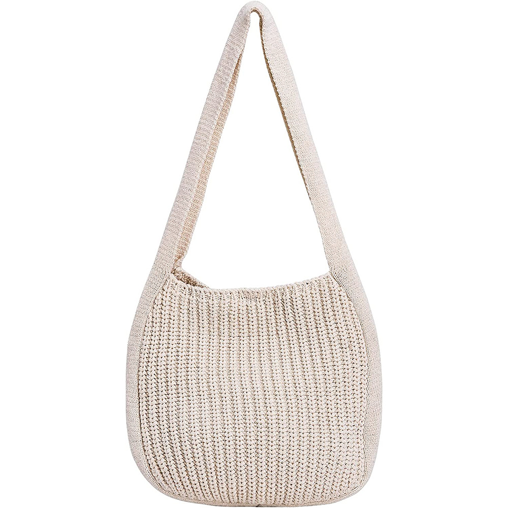 Bag Messenger Bag Knitted Bag Large Capacity Tote Bag Shoulder Bag For Women - Image 5