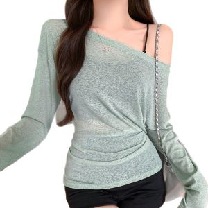 Off shoulder t-shirt top