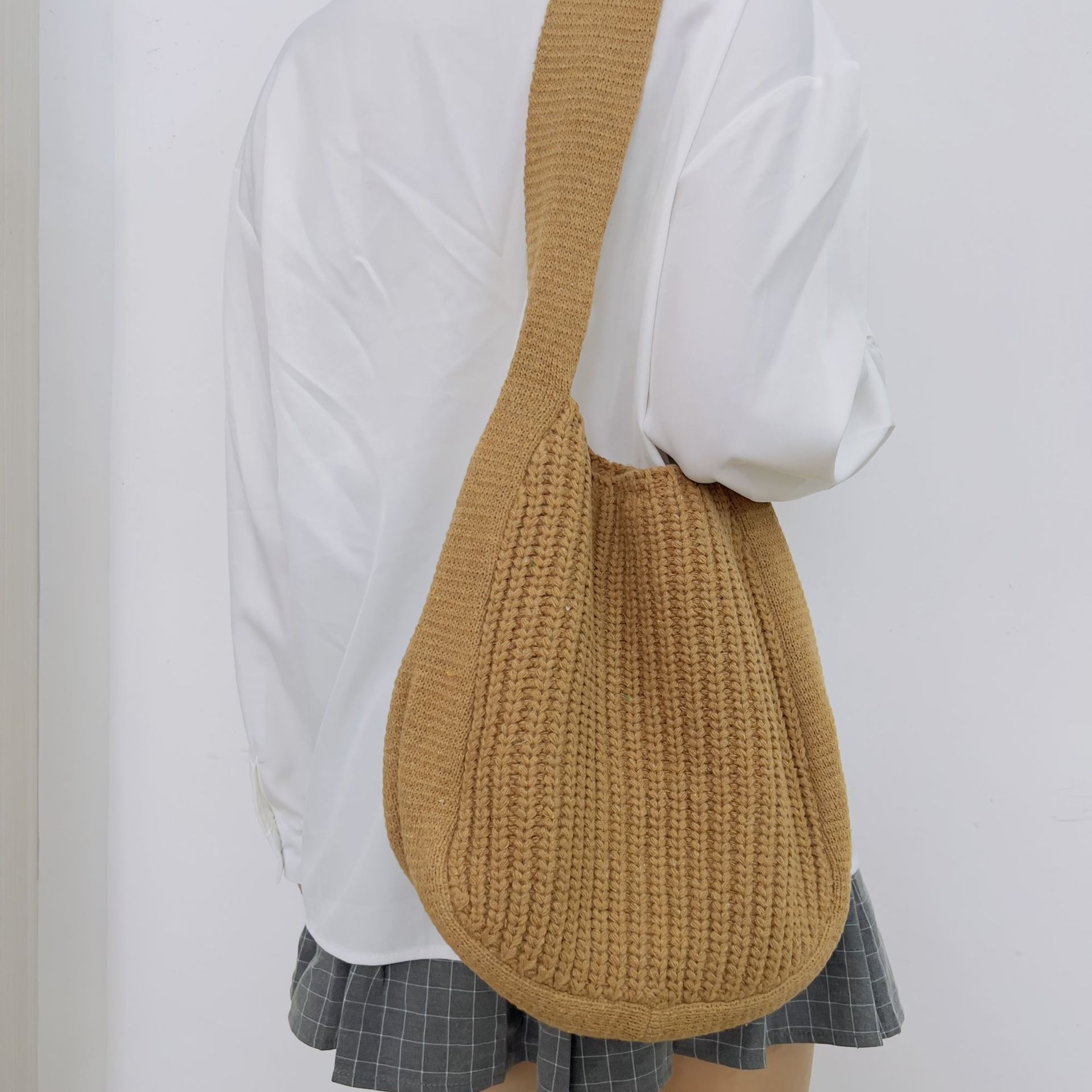Bag Messenger Bag Knitted Bag Large Capacity Tote Bag Shoulder Bag For Women