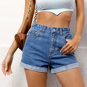 High Waist Denim Shorts