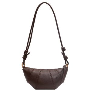 Brown bag women's crossbody bag cow horn bag