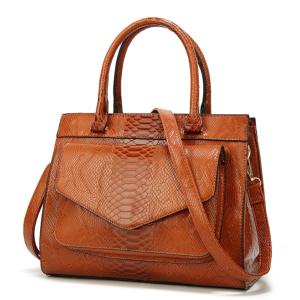 Ladies' brown casual handbag
