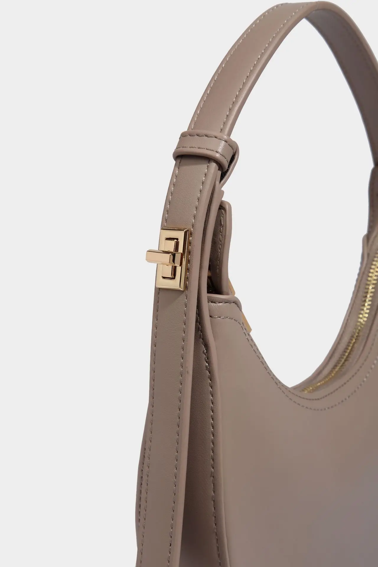 Half moon shaped women's shoulder bag soft women's small casual handbag - Image 4