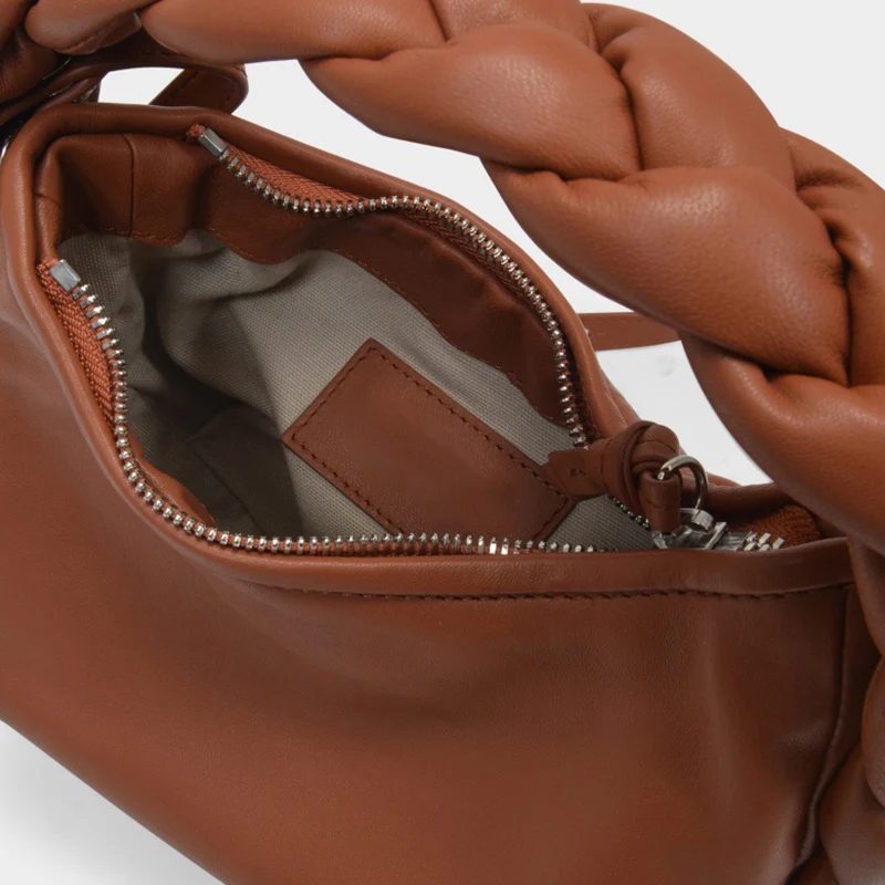 Fashionable women's plaid bag, high-quality leather handbag - Image 3