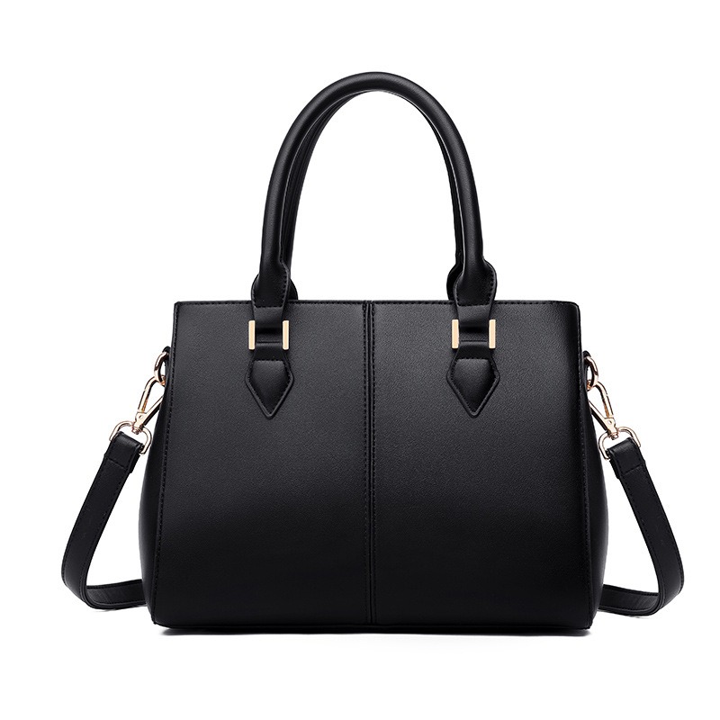 Single shoulder sloping large capacity soft leather women's handbag - Image 8