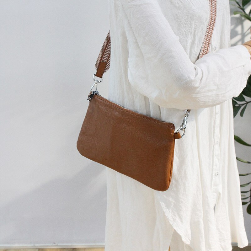 Fashion women's single shoulder leather small square bag - Image 5