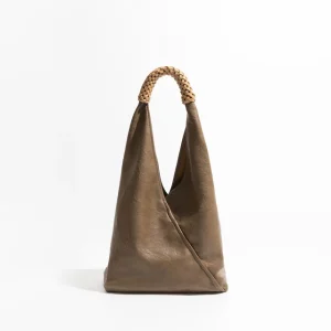 Triangle Hobo Purse Set for Women High Quality Vegant Leather Ladies Shoulder Bag Simple Brand Daily Tote Handbag