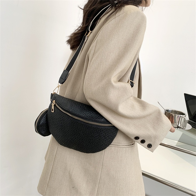 Minimalist chest bag for women's crossbody single shoulder diagonal cross waist bag - Image 9