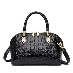 Luxury Designer Ladies Handbag Crocodile Pattern Women Tote Oblique Bag European and American Style Messenger Shoulder Large