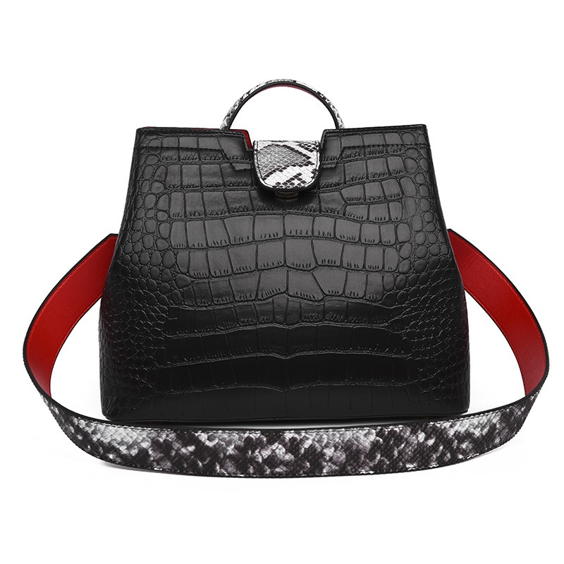 Fashion foreign trade women bag texture crocodile pattern ladies handbag large capacity - Image 4