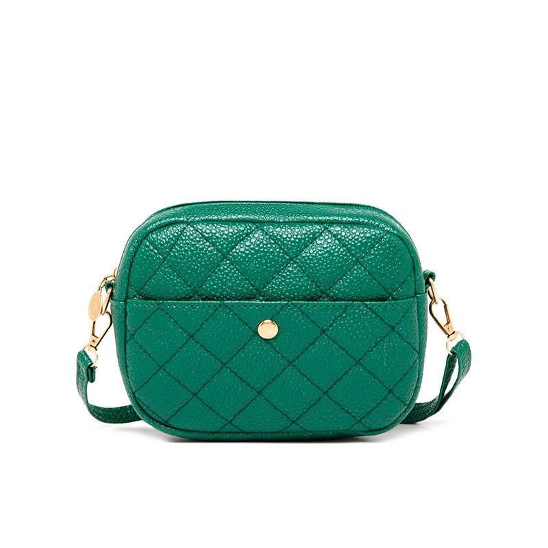 Embroidered diamond shaped small square bag, fashionable and trendy phone bag, frosted texture - Image 9