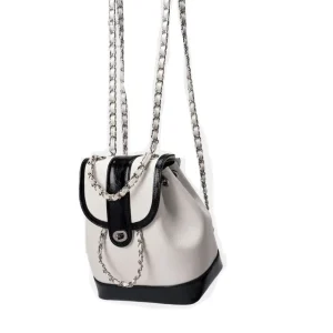 Women Korea autumn winter mini chains backpack female ins student oil wax leather shoulder bag travel bagpack black rucksack