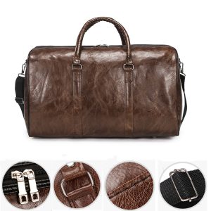 Travel bag, large-capacity cylindrical sports and fitness bag, business casual short-trip travel luggage bag