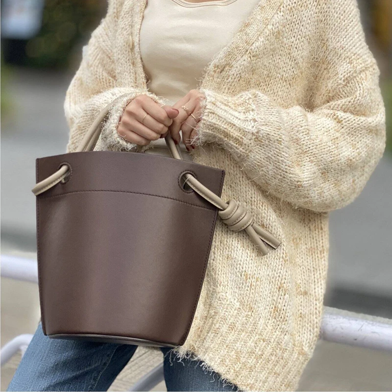 Ladies' handbag luxury designer bucket bag - Image 4