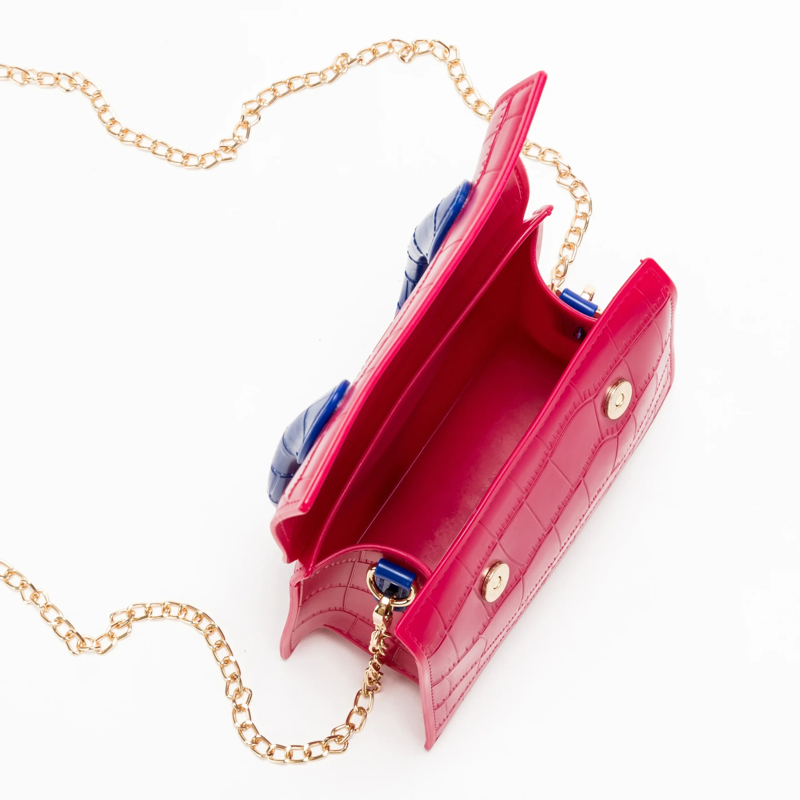 Fashion crocodile pattern women's top handle wallet crossbody bag handbag - Image 2