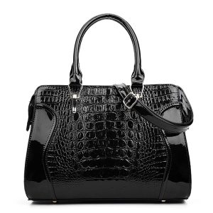Fashion crocodile pattern women's handbag
