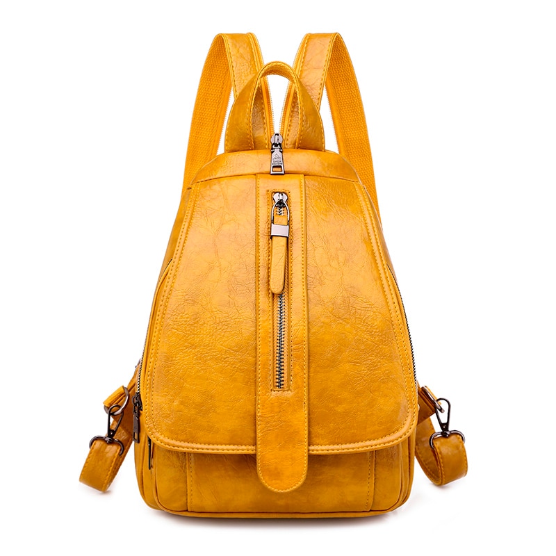 Women's leather backpack, high-quality women's backpack, new model - Image 9