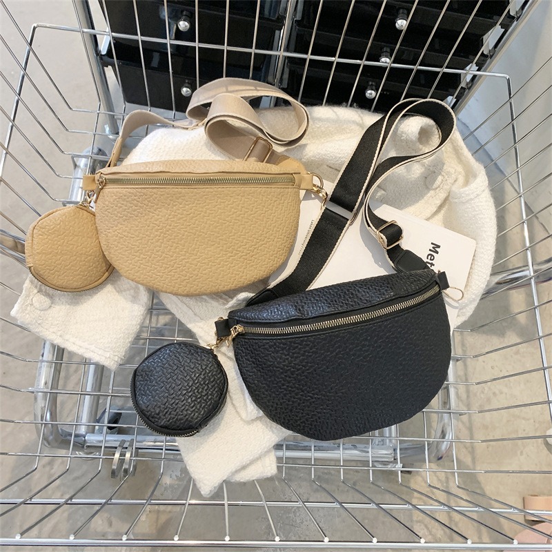 Minimalist chest bag for women's crossbody single shoulder diagonal cross waist bag - Image 10