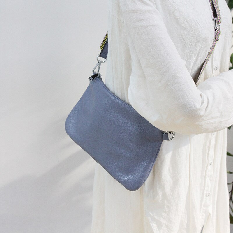 Fashion women's single shoulder leather small square bag - Image 2