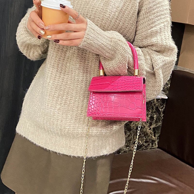 Ladies' bag, ladies' mini shoulder wallet and handbag, leather crossbody bag