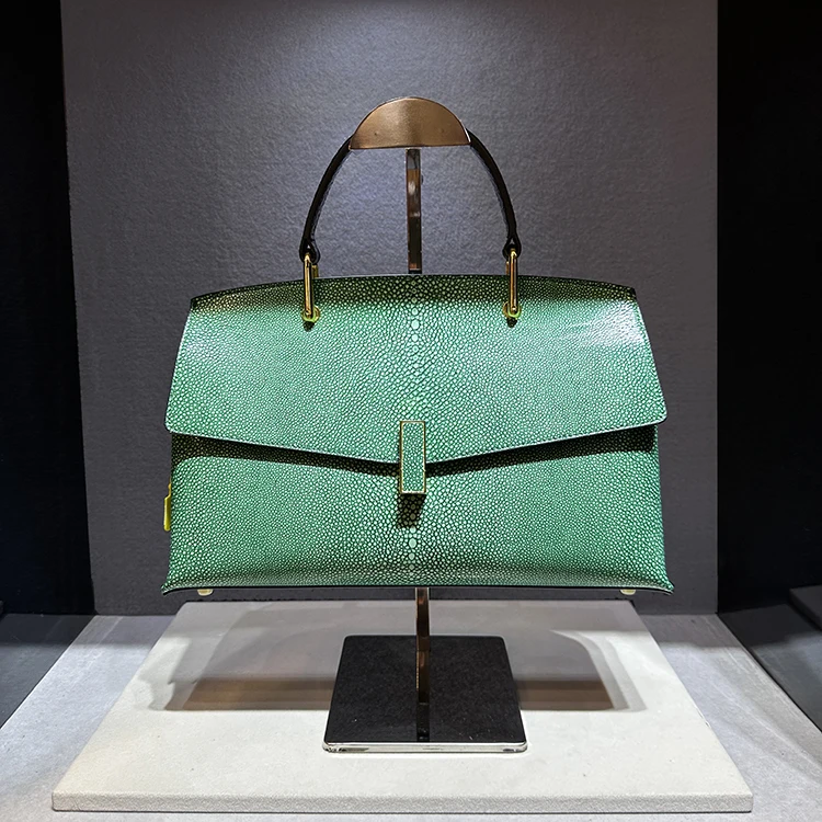 Pearl Fish Leather Pattern Women Handbags Shell Bag Cowhide Leather Lady Shoulder Messenger Bag Large Capacity Fashion Bags - Image 2