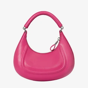 A Half Moon Women Underarm Shoulder Bag Metal Chain Branded  Crossbody Bags  Trend Clutch Handbag Purses