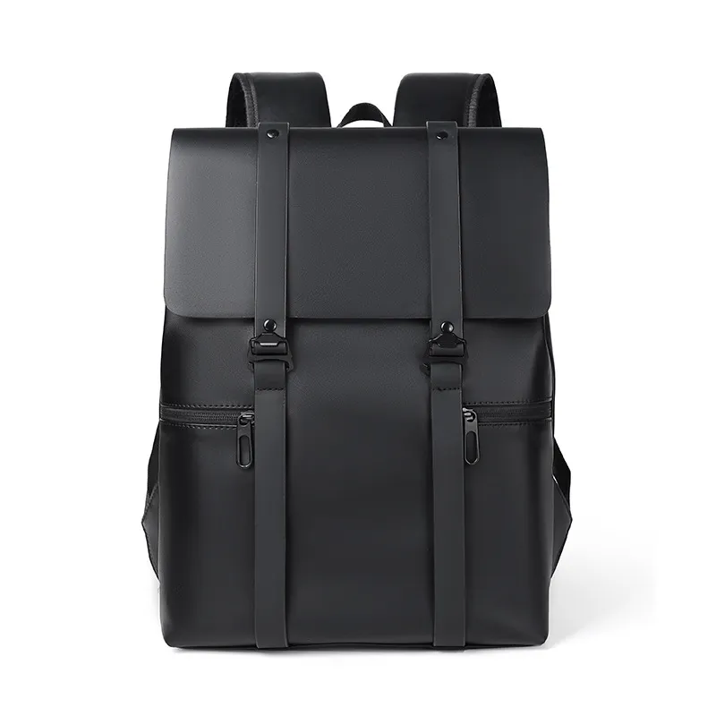 Leather Adjustable Strap Backpack Bag - Image 3