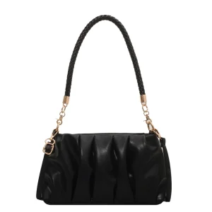 Leather armpit handbag, fashionable women's shopping bag, shoulder bag