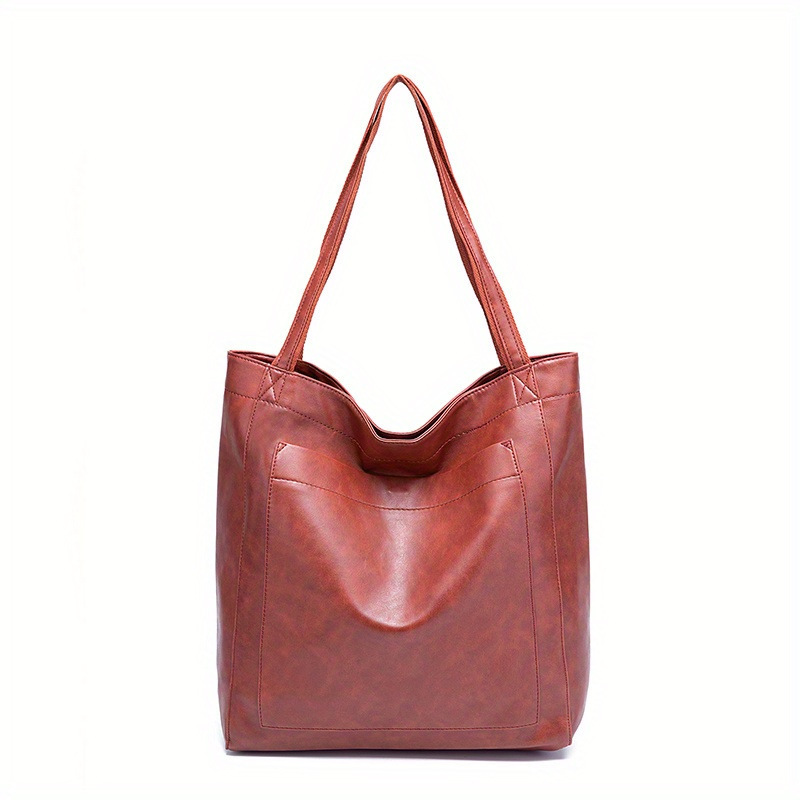 Women's soft single shoulder large capacity fashionable handbag - Image 4