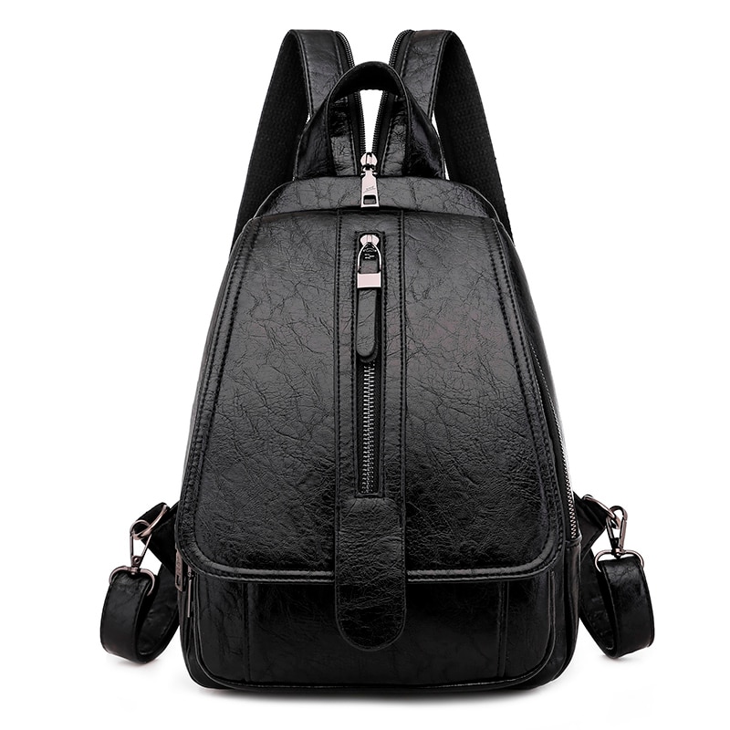 Women's leather backpack, high-quality women's backpack, new model - Image 7