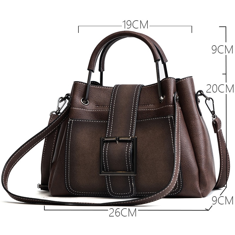 New leather large capacity women's handbag