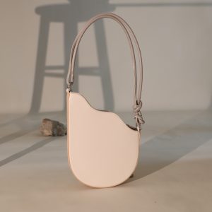 Fashionable new semi-circular saddle bag, personalized wave shaped portable single shoulder armpit bag