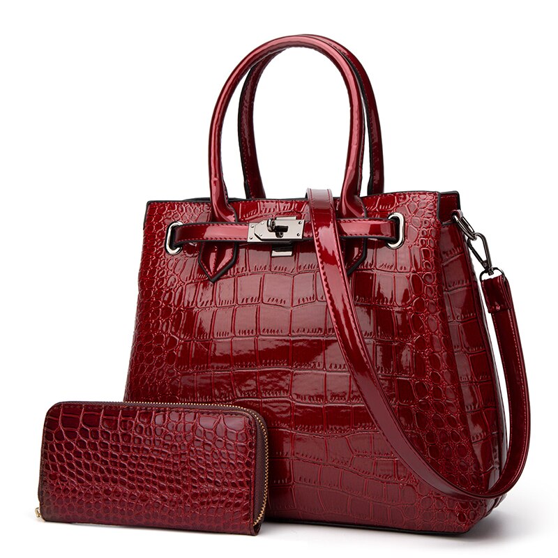 Fashion New Crocodile Pattern Women's Bag Handbag - Image 9
