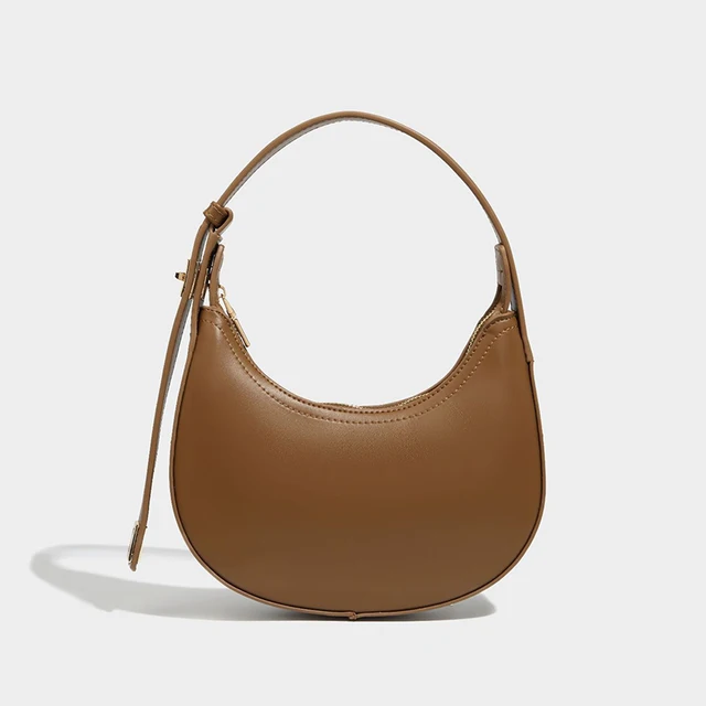 Half moon shaped women's shoulder bag soft women's small casual handbag - Image 7