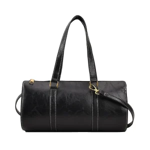 Women's bucket bag shoulder bag retro small leather crossbody bag