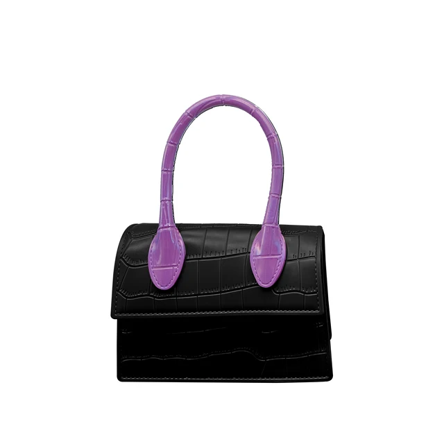 Fashion crocodile pattern women's top handle wallet crossbody bag handbag - Image 9