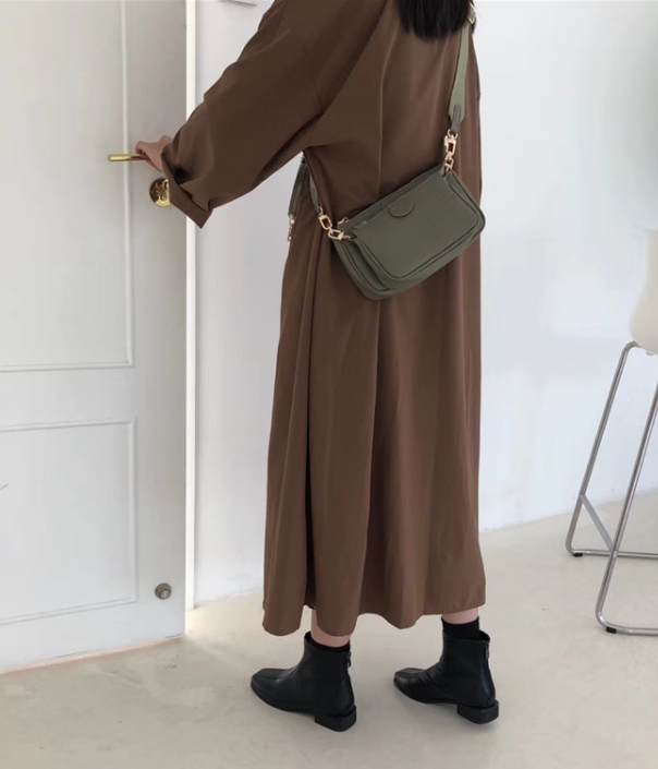 Fashion solid color shoulder crossbody bag - Image 5