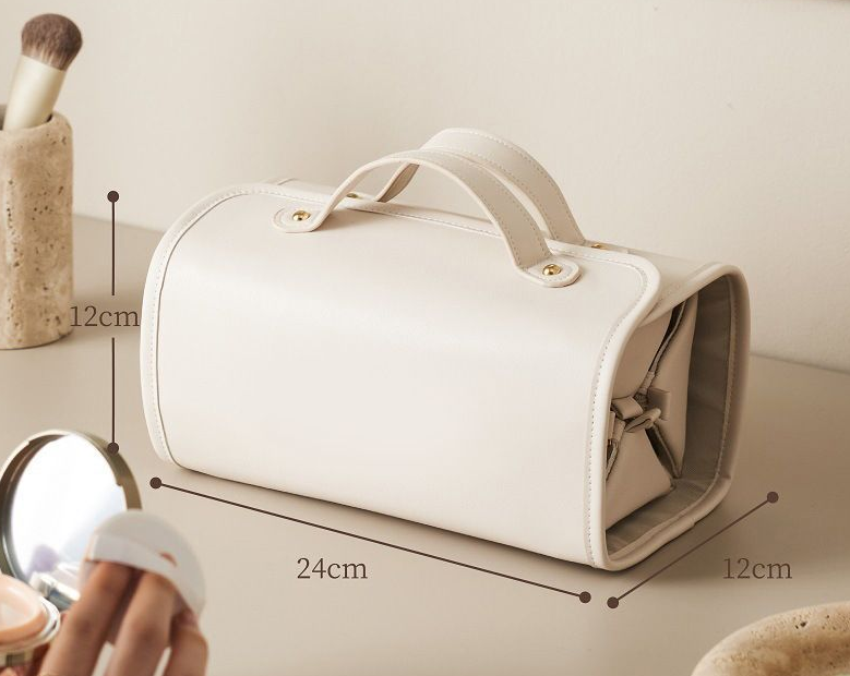 Folding makeup bag large capacity portable handbag travel makeup bag storage bag waterproof toiletries bag - Image 5