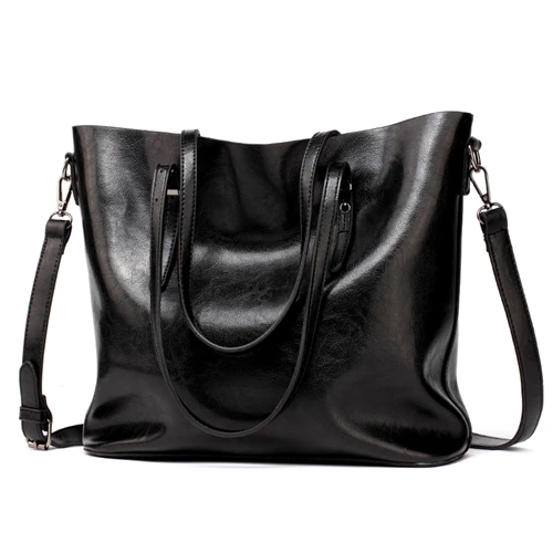 Women's leather handbag, women's large handbag - Image 7