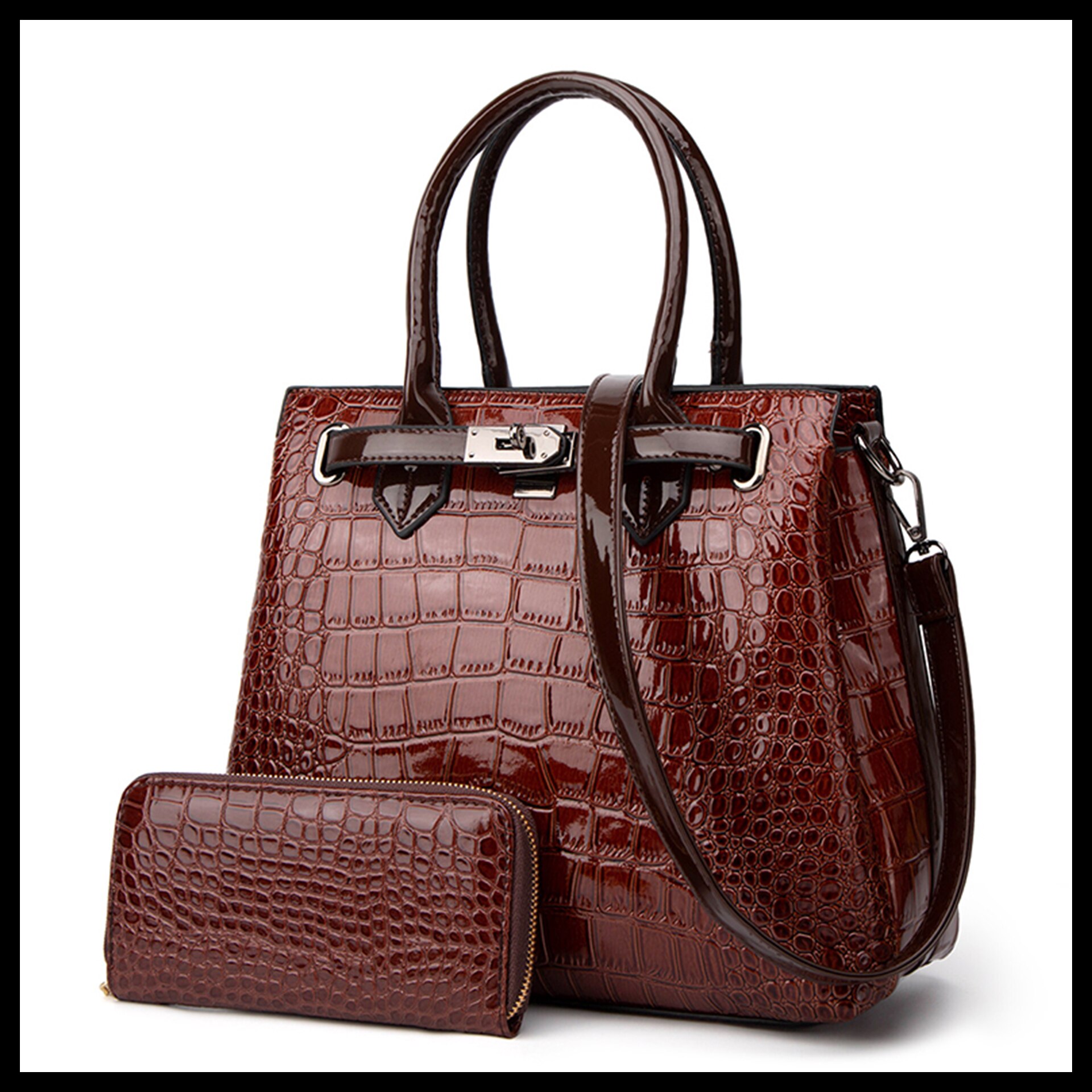 Fashion New Crocodile Pattern Women's Bag Handbag - Image 3