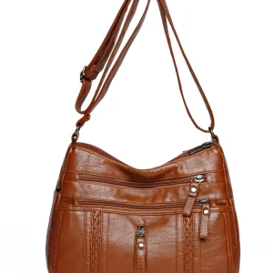 Leather Adjustable Strap Shoulder Bag