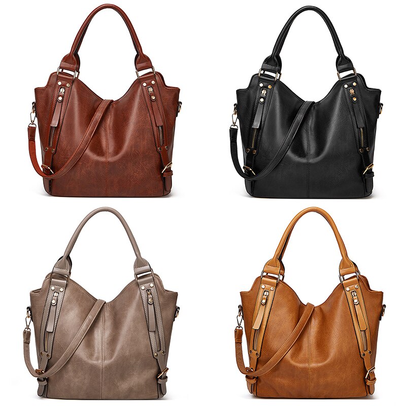 Large capacity women's handbag luxury women's handbag side bag design handbag leather handbag - Image 2