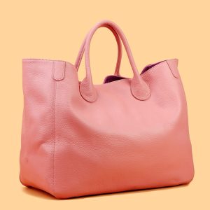 Luxury genuine leather women's handbag, high-quality soft leather extra-large tote bag